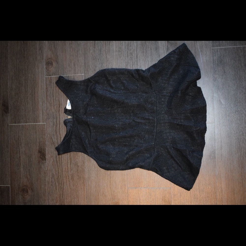 Black Peplum Tank